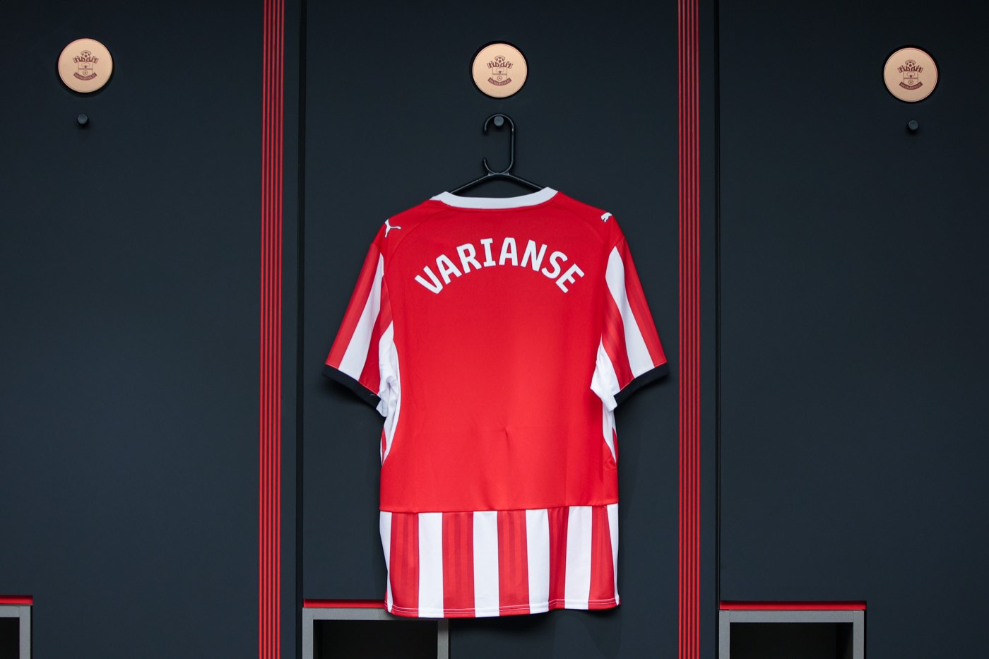The VARIANSE &times; Southampton FC partnership shirt